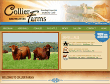 Tablet Screenshot of collierfarmsbeefmasters.com